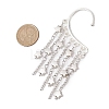 CCB Plastic Star & Alloy Tassel Cuff Earrings for Women EJEW-JE06122-3