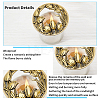 Zinc Alloy Candle Lids PALLOY-PH0013-61-4