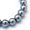 Baking Painted Pearlized Glass Pearl Round Bead Strands X-HY-Q003-12mm-12-2