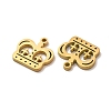 Ion Plating(IP) 304 Stainless Steel Charms STAS-M089-46G-2