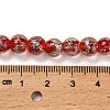 Handmade Dichroic Foil Glass Beads Strands DICH-U001-02I-4