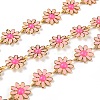 Golden Brass Enamel Link Chains CHC-H103-06C-G-1
