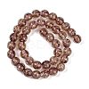 Handmade Gold Sand Lampwork Beads Strands LAMP-P051-L06-10mm-2