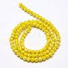 Faceted Round Full Rainbow Plated Electroplate Glass Beads Strands X-EGLA-J130-FR05-2
