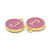 Golden Plated Alloy Enamel Charms ENAM-XCP0001-13J-3