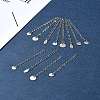 12Pcs 4 Styles 304 Stainless Steel Chain Extender FIND-FS0002-96B-10