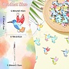 24Pcs 6 Colors Alloy Enamel Connector Charms FIND-YW0011-63-3