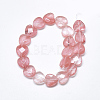 Cherry Quartz Glass Beads Strands G-S357-E01-14-2