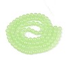 Baking Paint Imitation Jade Glass Round Bead Strands X1-DGLA-Q021-8mm-08-2