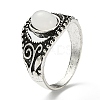 Zinc Alloy Finger Rings Sets RJEW-L101-03AS-4