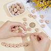 52Pcs 26 Styles Beech Wood Beads WOOD-PA0001-60-3