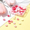 70Pcs Rubberized Style Acrylic Beads MACR-FS0001-71B-10