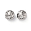 304 Stainless Steel Rhinestone European Beads STAS-A092-10Q-P-1