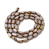 Electroplate Glass Beads Strands EGLA-P061-02A-03-2
