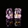 Natural Amethyst Carved Gentleman Bear Beads PW-WGDD3CD-01-3