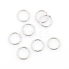 304 Stainless Steel Open Jump Rings X-STAS-J013-8x0.9mm-01-1