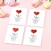 4Pcs Kraft Paper Greeting Cards AJEW-FS0001-30A-9