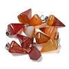 Natural Red Agate Pendants G-B127-13P-01-1