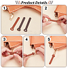 WADORN 30Pcs 3 Colors Imitation Leather DIY Zipper Puller Tabs DIY-WR0003-78-3