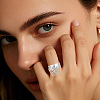 24Pcs 304 Stainless Steel Finger Ring Settings STAS-BBC0010-09B-5
