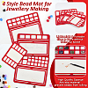 4Pcs 4 Styles Felt Bead Design Board DIY-BC0012-77-4