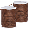 2 Rolls Round Waxed Polyester Cord YC-PA0001-01A-7