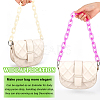 WADORN 2Pcs 2 Colors Acrylic Cable Chain Bag Handles FIND-WR0008-62-3