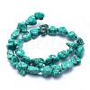 Natural Magnesite Beads Strands TURQ-G148-18B-2