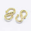 Brass S-Hook Clasps X-KK-F727-10G-NF-2