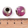 Platinum Plated Alloy Enamel European Beads FIND-E046-02P-3