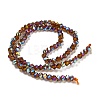 Electroplate Glass Beads Strands GLAA-Q105-04R-2