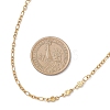 304 Stainless Steel Leaf Flower Chain Necklaces for Women NJEW-JN05589-3