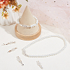 6Pcs Rack Plating Brass Micro Pave Clear Cubic Zirconia Fold Over Clasps KK-BBC0014-96-4