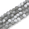 Frosted Crackle Glass Beads X1-GLAA-U001-8mm-M06-1