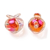 UV Plating Rainbow Iridescent Acrylic Beads OACR-F004-02B-2