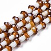 Mushroom Handmade Lampwork Beads Strands X-LAMP-R116-24-1