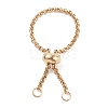 304 Stainless Steel Rolo Chains Slider Ring Findings RJEW-JR00443-03-1