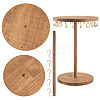 Round Wood Jewelry Necklace Display Organizer Hanging Tower Rack NDIS-TAC0001-01A-1