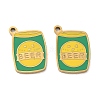 304 Stainless Steel Enamel Pendants SA-CBAD60D-08G-01-1