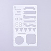 Plastic Reusable Drawing Painting Stencils Templates DIY-G027-F11-2