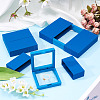 3 Bags 3 Styles Square Transparent PE Thin Film Suspension Jewelry Display Box CON-TA0001-38B-8