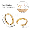 Brass Twister Clasps KK-FH0001-36-2