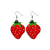 PU Leather Dangle Earrings PW-WGD51FB-08-1