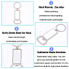Sublimation Blanks Keychains Zinc Alloy Bottle Opener Blank Key Rings KEYC-PH0001-39P-6