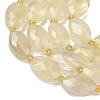Natural Lemon Quartz(Heated)  Beads Strands G-A295-A11-01-4