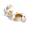Rack Plated Brass Stud Earrings EJEW-H004-02G-01-2