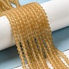 Imitate Austrian Crystal Frosted Glass Beads Strands EGLA-A039-T6mm-MD18-4