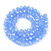 Electroplate Glass Beads Strands EGLA-A034-J6mm-B08-2