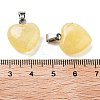 Tigerskin Glass Charms HEAR-PW0001-057-35-2