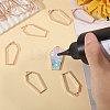 20Pcs Alloy Open Back Bezel Pendants FIND-CA0011-50RG-4